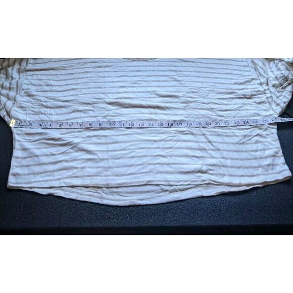Lulus Striped Long Sleeve Soft Cozy Knit Oversized Top Stretch Lounge Medium - Picture 4 of 10